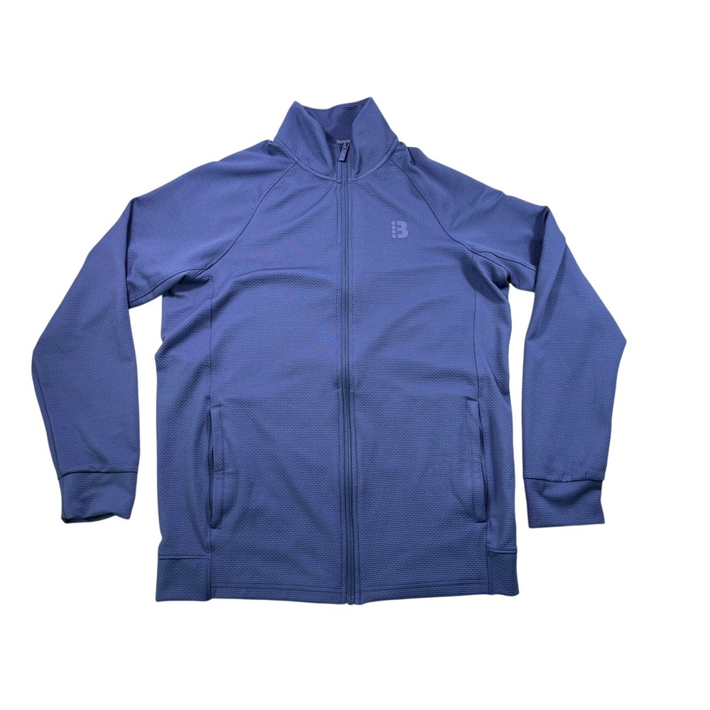 Bench Performance Textured Full Zip Jacket Blue Violet Athletic‎ Zip Up Small